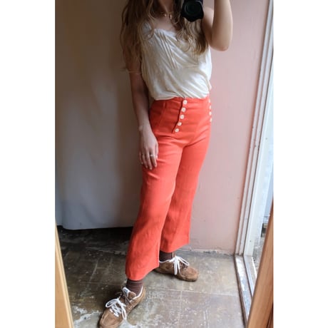 orange marine pants