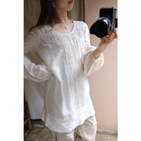 white chiffon blouse