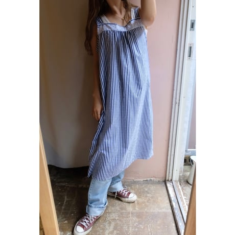 blue stripe one-piece