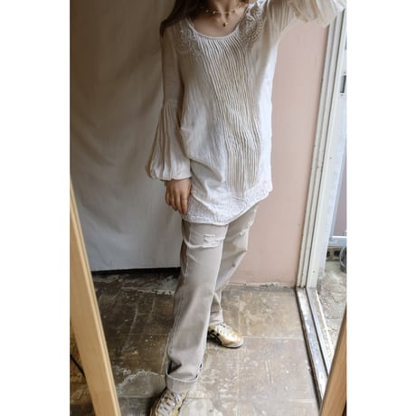 white chiffon blouse