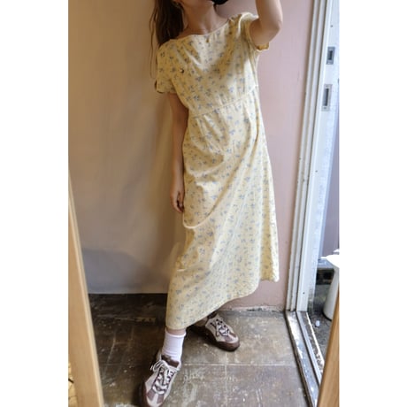 soft yellow flower one-piece