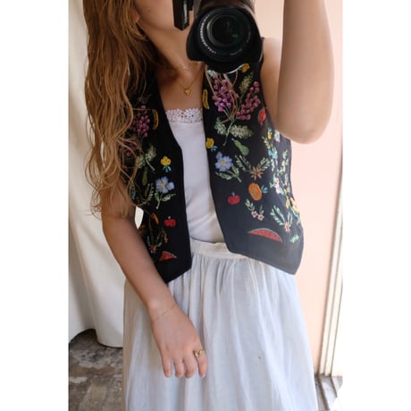 black fruit vest