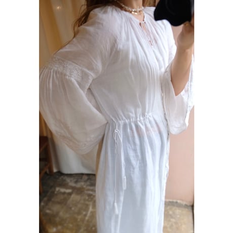 white embroidery one-piece
