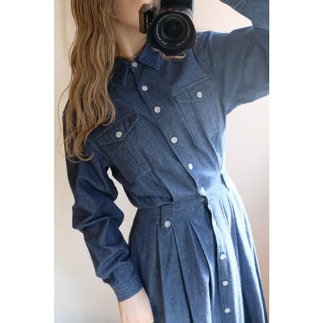 denim one-piece