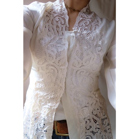 vintage white blouse