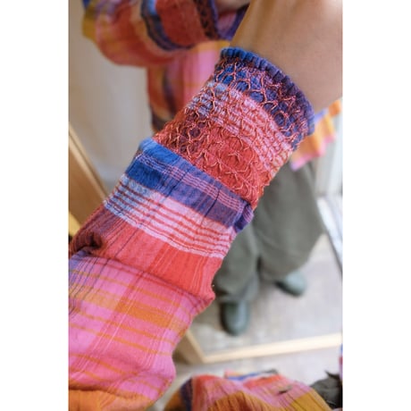 colorful gingham check shirt