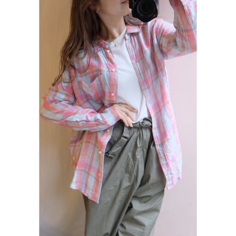 colorful check shirt