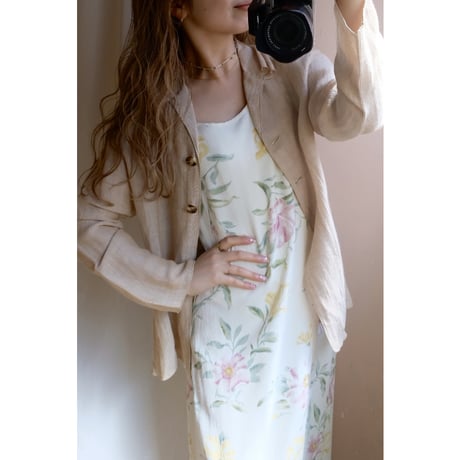white flower one-piece