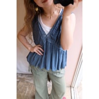 dusty blue tank top