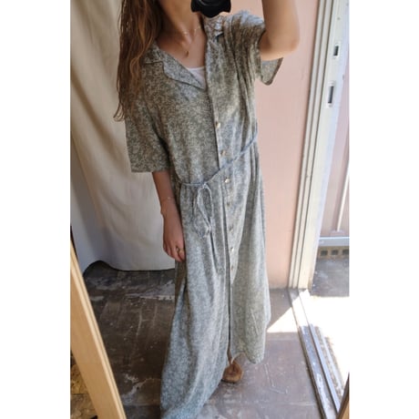 mint green flower one-piece