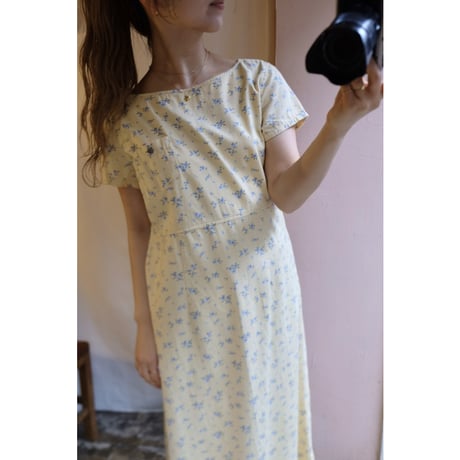 soft yellow flower one-piece