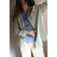 mint green jacket