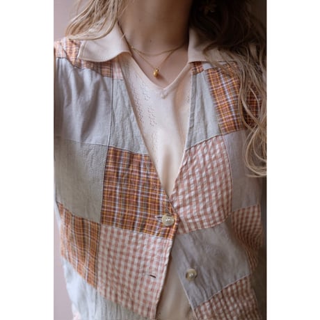 orange check vest