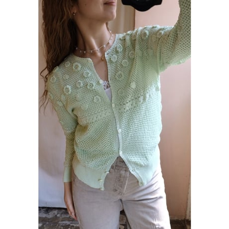 melon crochet cardigan