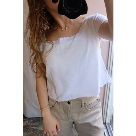 white embroidery blouse
