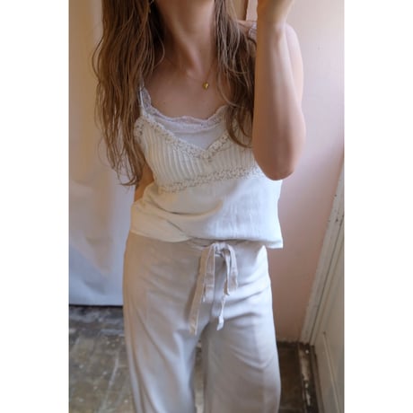 white lace camisole