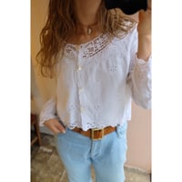 white lace blouse