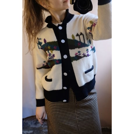 design knit cardigan
