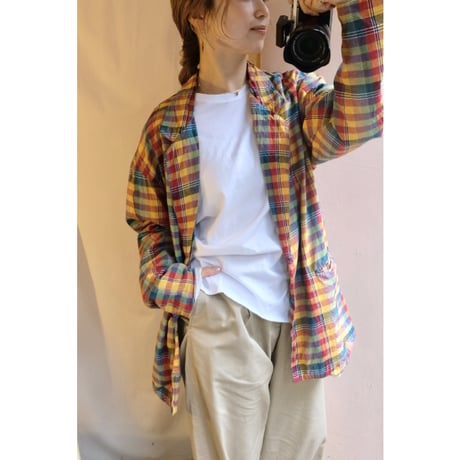 colorful check jacket