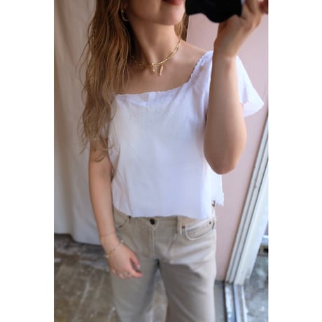 white embroidery blouse
