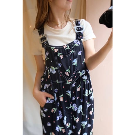 black flower overall