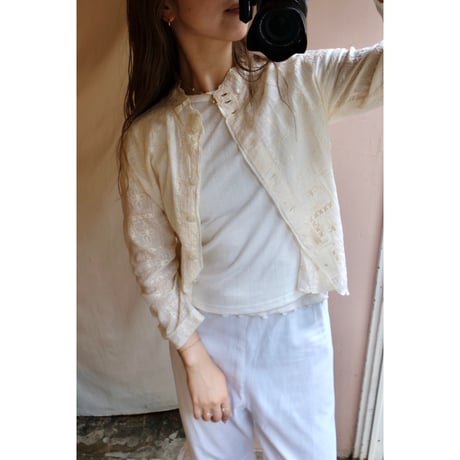 ivory embroidery blouse