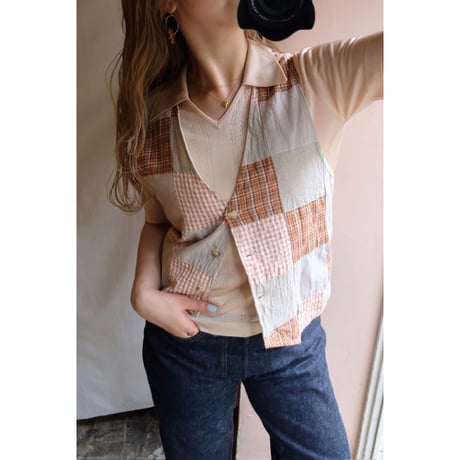 orange check vest