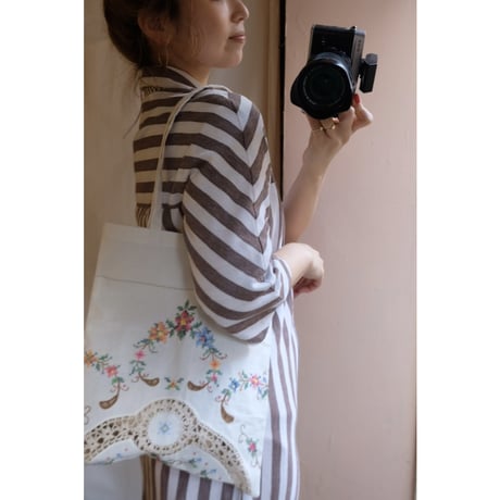 brown stripe one-piece