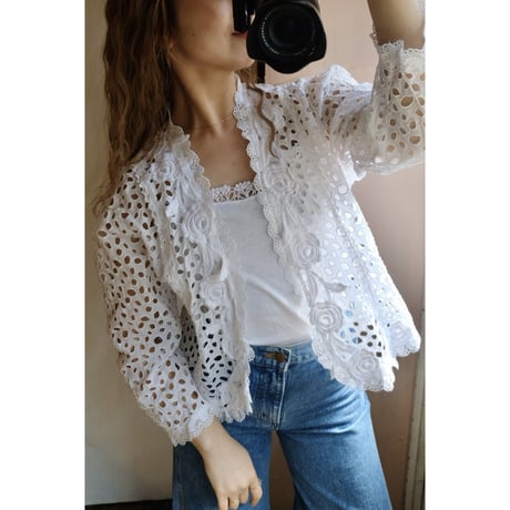 flower dot blouse