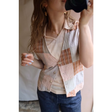 orange check vest
