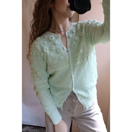 melon crochet cardigan