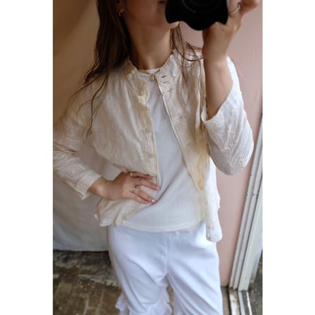 ivory embroidery blouse