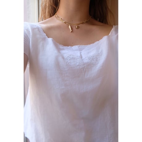 white embroidery blouse