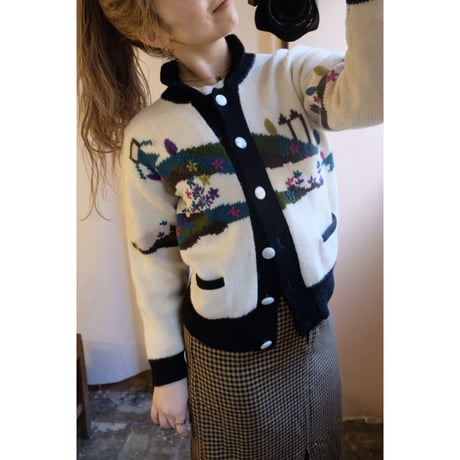 design knit cardigan