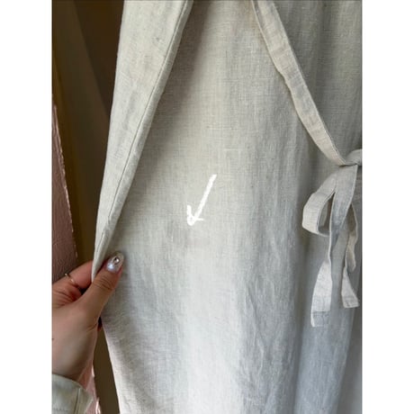 beige linen one-piece