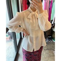 off-white bowtie  blouse