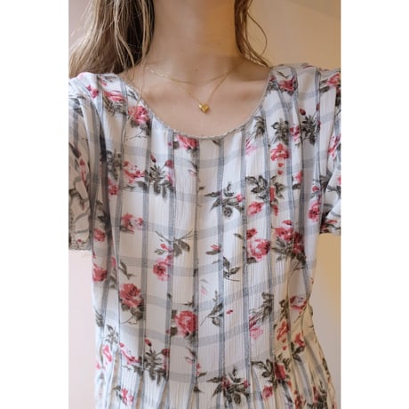 white flower one-piece
