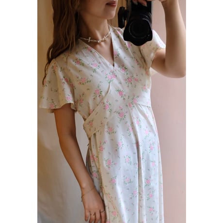 vintage flower one-piece