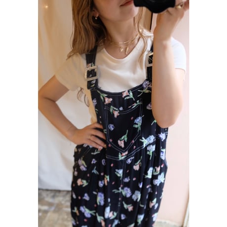 black flower overall