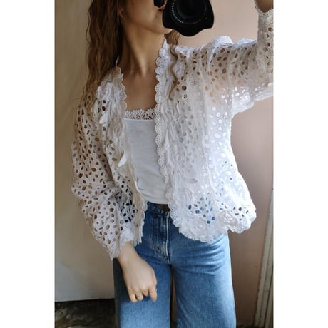 flower dot blouse