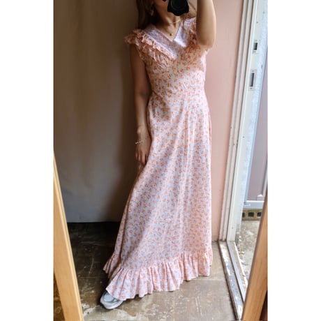 orange flower one-piece