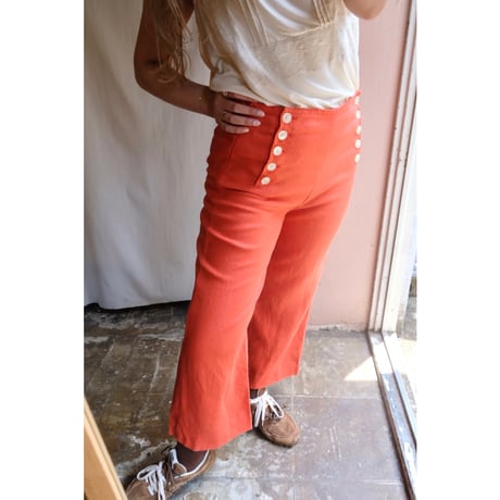 orange marine pants