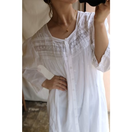 white embroidery one-piece