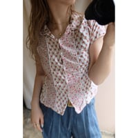 flower french sleeve blouse