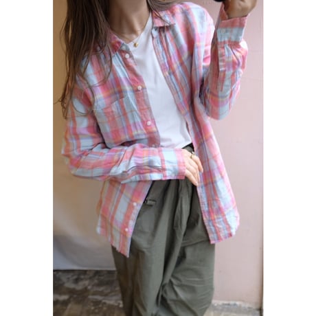 colorful check shirt
