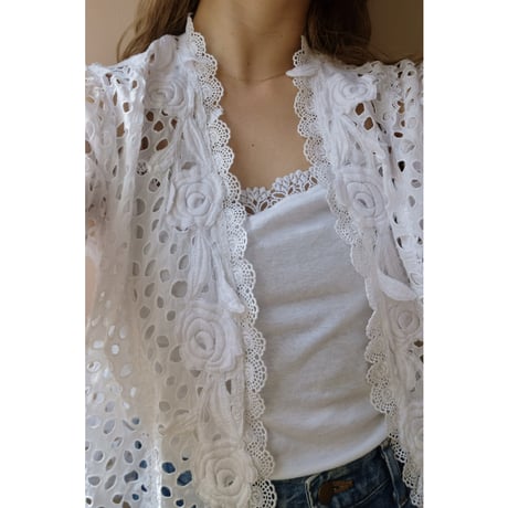 flower dot blouse