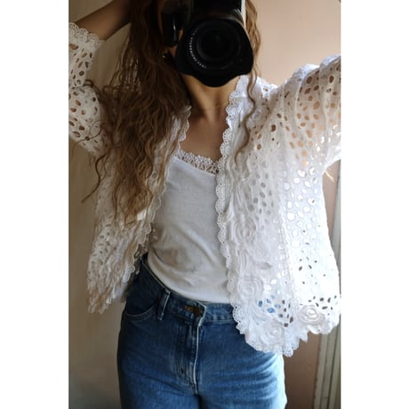 flower dot blouse