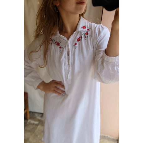 white flower one-piece