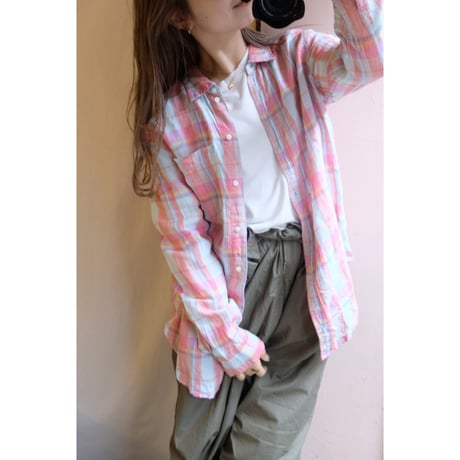 colorful check shirt