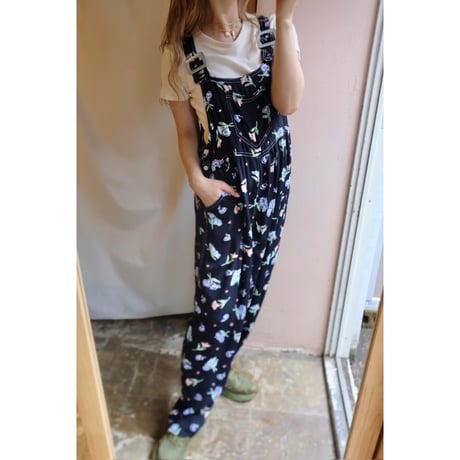 black flower overall